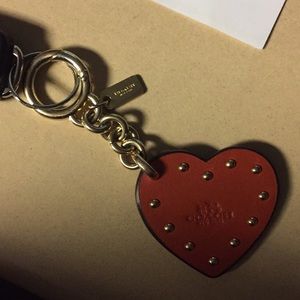 Coach Heart Key Charm